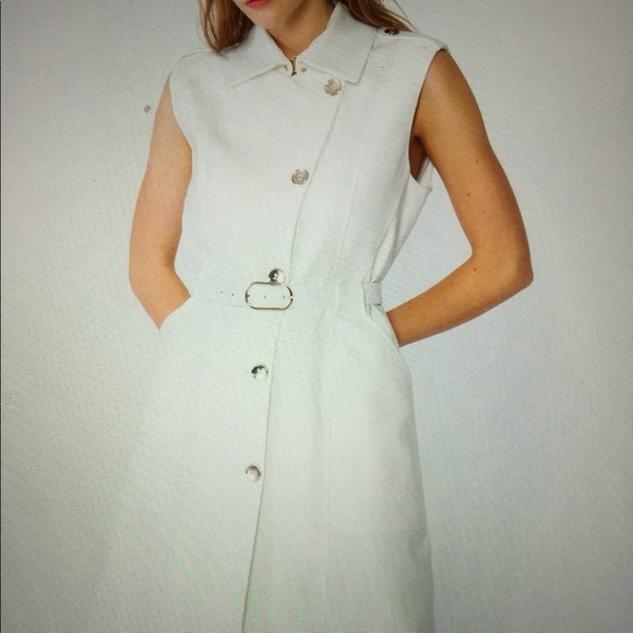 Epolette detailed shirt dress. - Picture 6 of 7